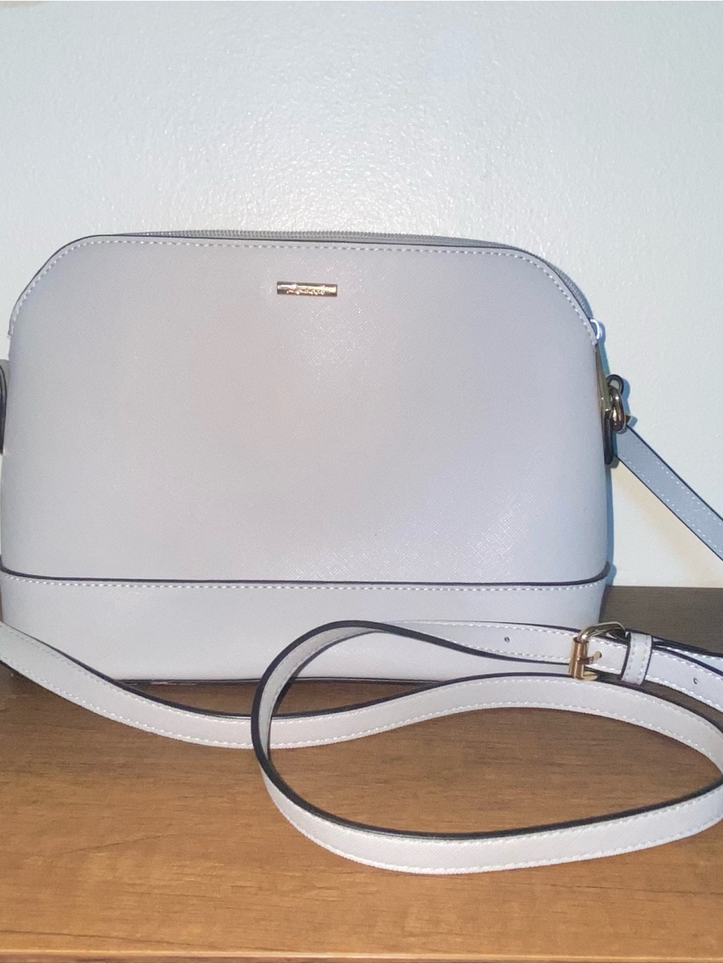 Women’s Light Blue Crossbody Bag - Elegant Minimalist Design